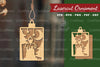 Candle Laser Cut Ornament Clipart Bundle