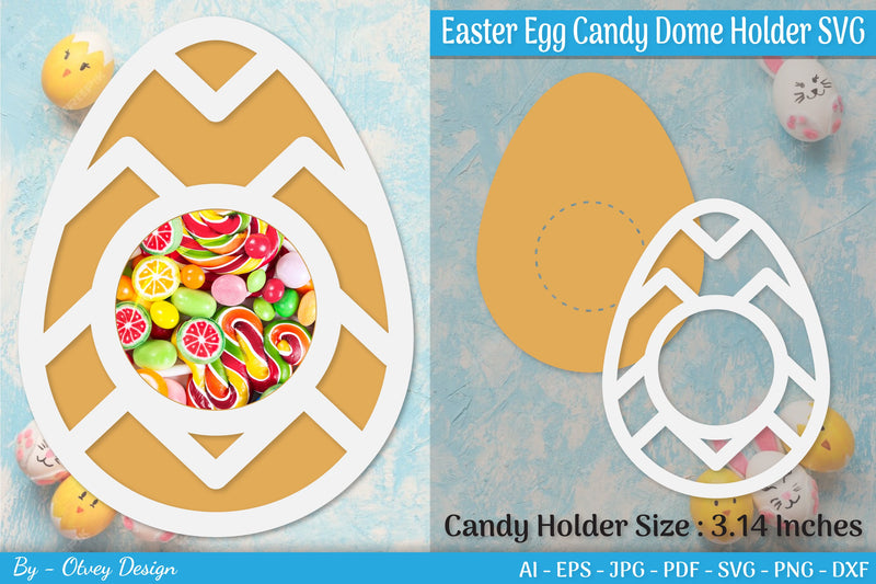 Candy Holder Easter Egg SVG Bundle 7 - CraftNest - Digital Crafting and Art