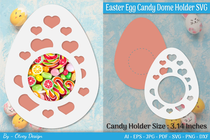 Candy Holder Easter Egg SVG Bundle 9 - CraftNest - Digital Crafting and Art