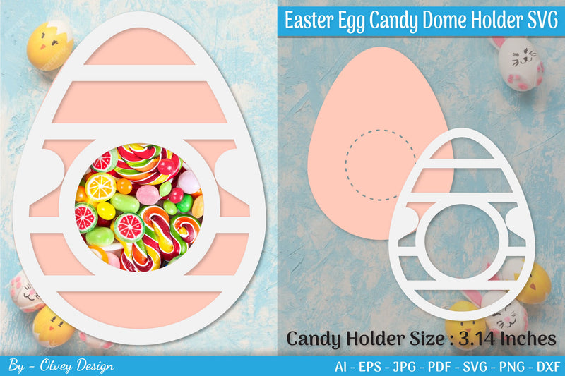 Candy Holder Easter Egg SVG Bundle 10 - CraftNest - Digital Crafting and Art