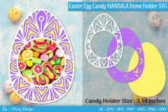 Candy Dome Easter Egg Mandala SVG Bundle 10 - CraftNest - Digital Crafting and Art