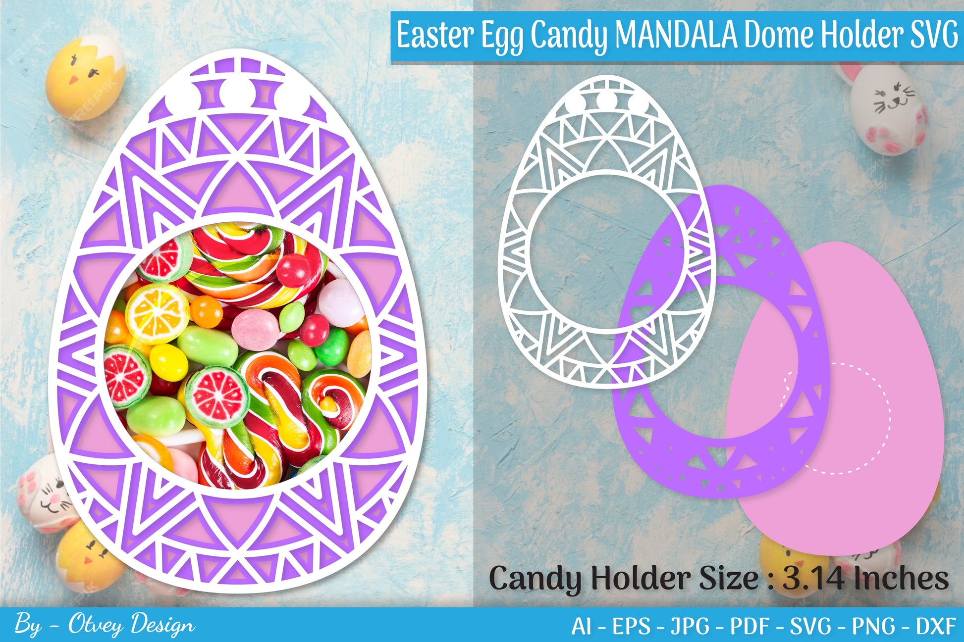 Candy Dome Easter Egg Mandala SVG Bundle 1 - CraftNest - Digital Crafting and Art