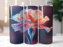 Carnations Flowers Tumbler Wrap - CraftNest - Digital Crafting and Art
