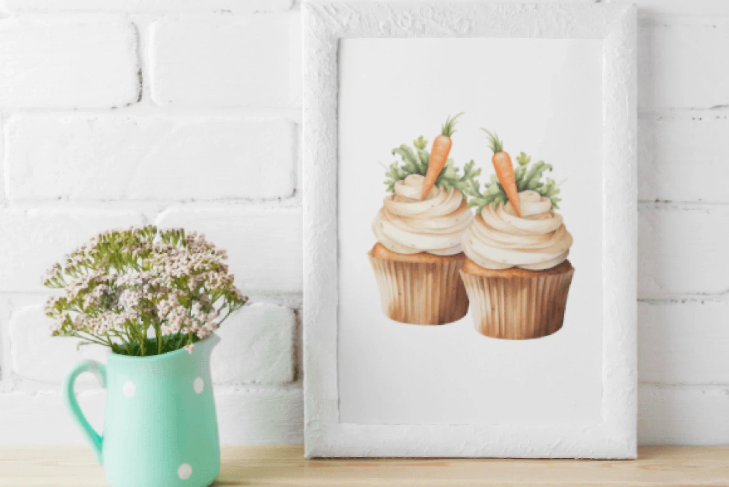 Carrot Cake Cupcakes Clipart Bundle - CraftNest - Digital Crafting and Art