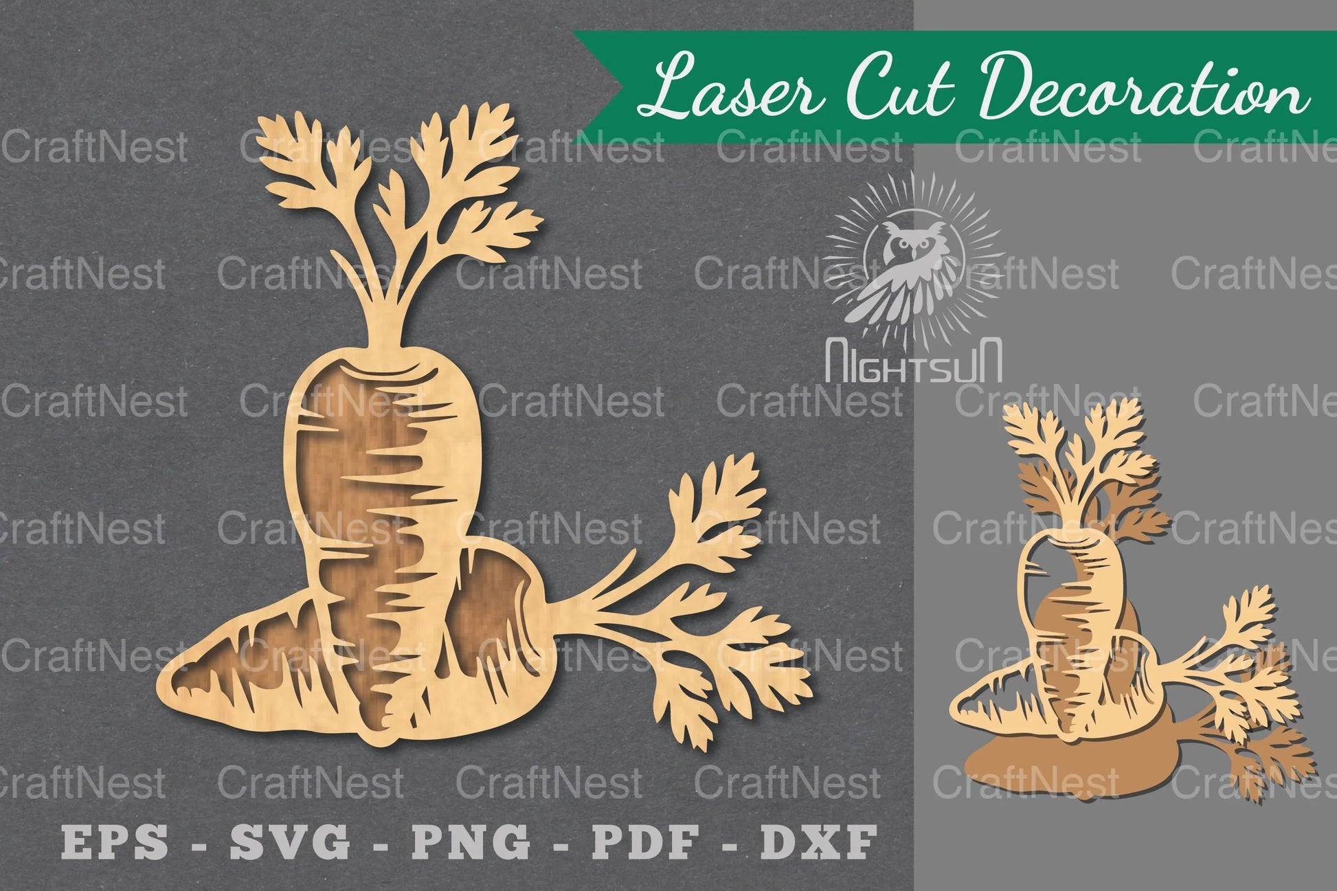 Carrot Laser Cut Decoration Clipart Bundle - CraftNest - Digital Crafting and Art