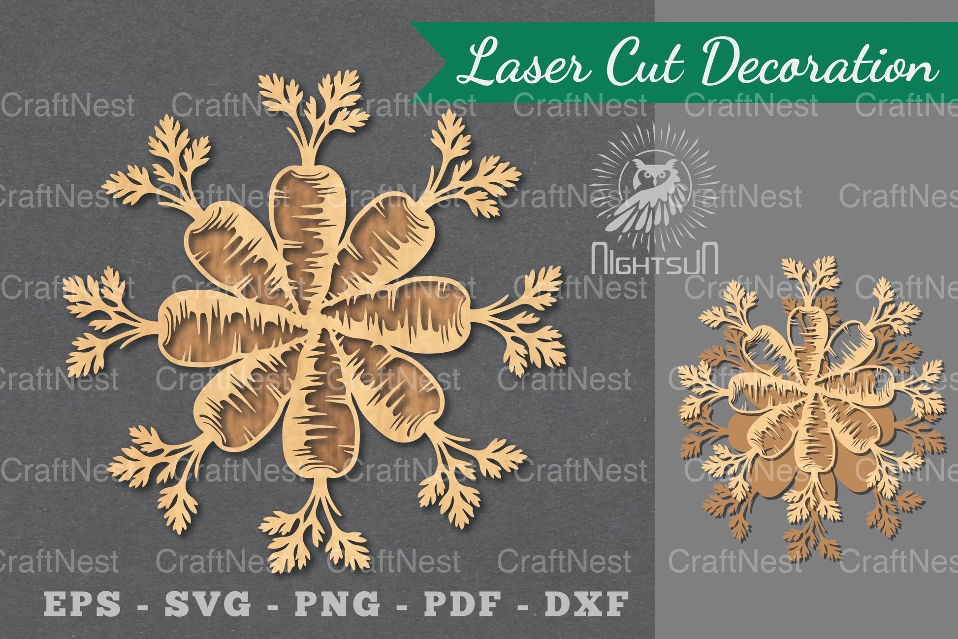 Carrot Laser Cut Decoration Clipart Bundle - CraftNest - Digital Crafting and Art