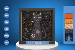 Cat Folk Art Papercut SVG Bundle - CraftNest - Digital Crafting and Art