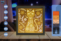 Cat Folk Art Papercut SVG Bundle - CraftNest - Digital Crafting and Art