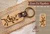 Cat Laser Cut Keychain SVG Bundle