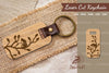 Cat Laser Cut Keychain Clipart Bundle