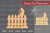 Cat On The Fence Laser Cut Decoration Clipart Bundle