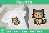 Cat Pixel Art Clipart Bundle
