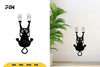 Cat Silhouette Scratching Wall SVG Bundle