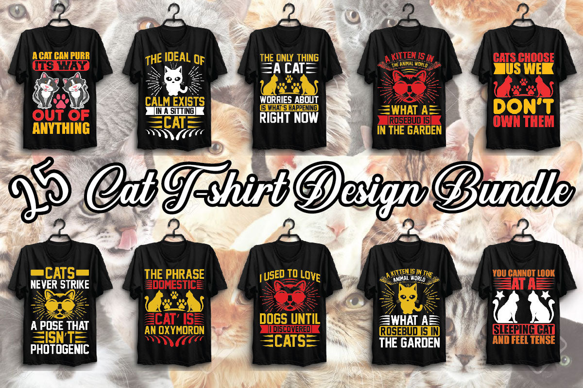 Cat T Shirt Bundle 4