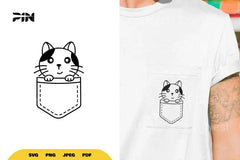Cat In Pocket SVG Bundle - CraftNest - Digital Crafting and Art