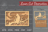 Cat in Tree Laser Cut Home Decor Clipart Bundle