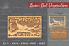Cat in Tree Laser Cut Home Decor SVG Bundle
