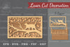 Cat in Tree Laser Cut Home Decor Clipart Bundle