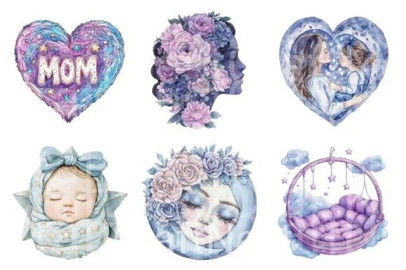 Celestial Mother's Day Clipart Bundle - CraftNest - Digital Crafting and Art