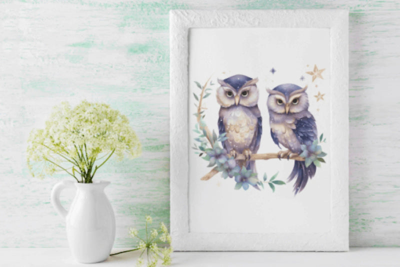 Celestial Owl Illustrations Clipart Bundle - CraftNest - Digital Crafting and Art