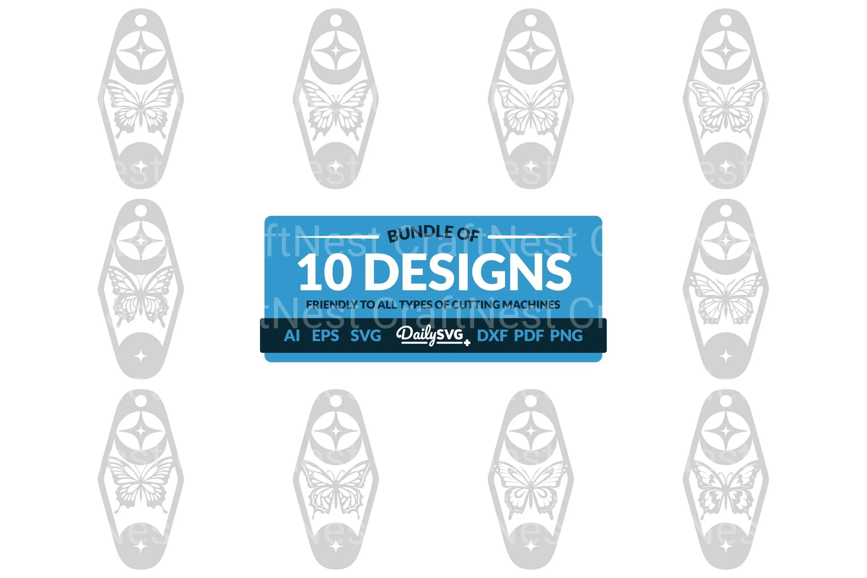 Celestial Butterfly Motel Clipart Daily SVG Bundles