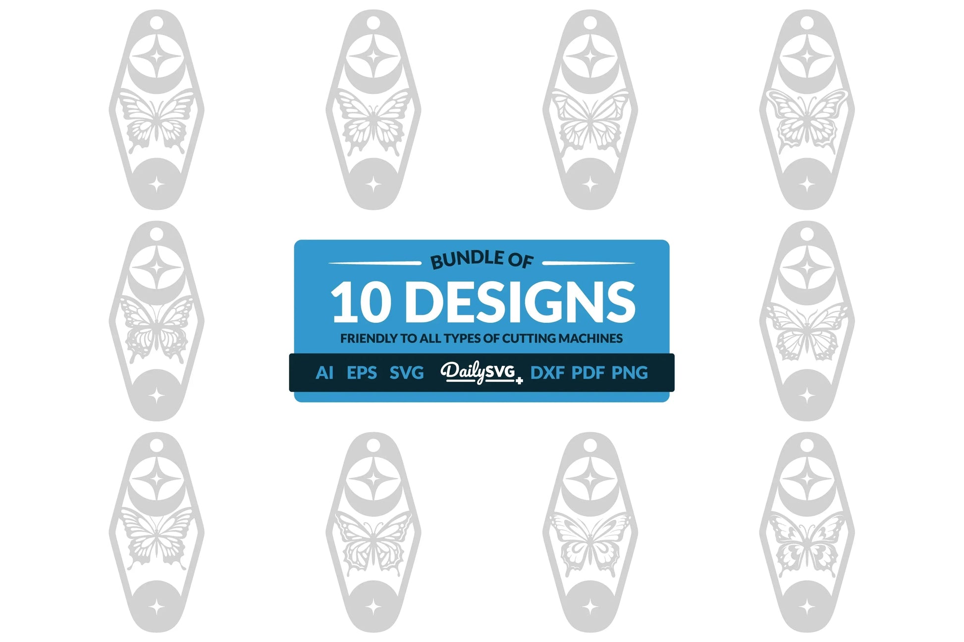 Celestial Butterfly Motel Clipart Daily SVG Bundles - CraftNest - Digital Crafting and Art