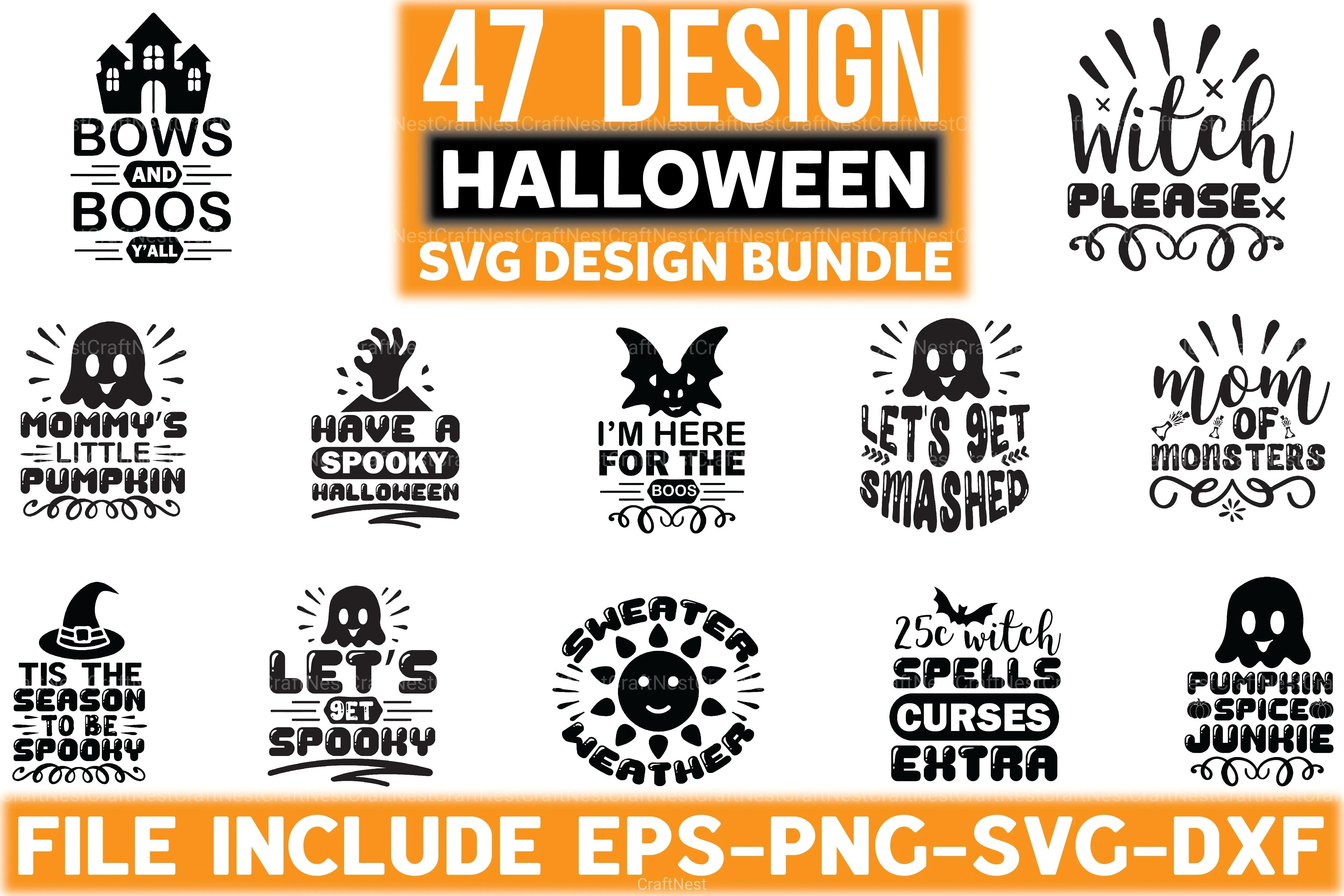 Halloween Design Bundle - CraftNest - Digital Crafting and Art