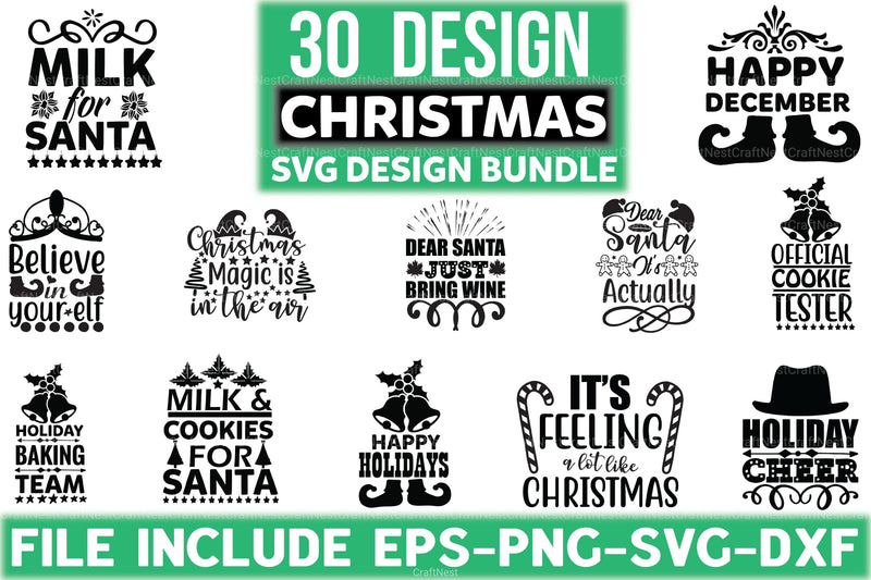 Christmas 8 Bundle - CraftNest - Digital Crafting and Art