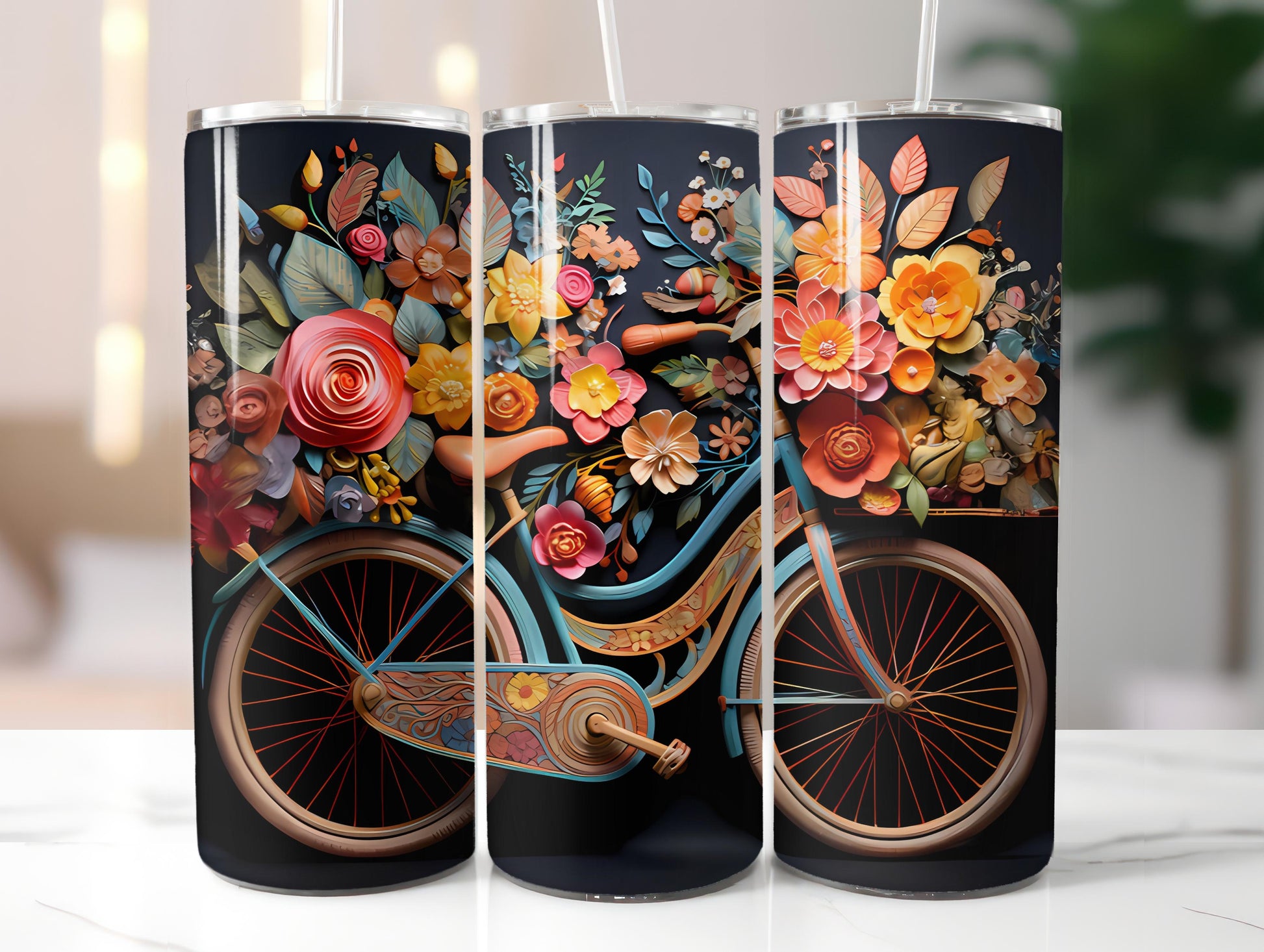 Chalkboard Spring 3 Tumbler Wrap - CraftNest