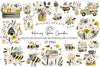 Charming Honey Bee Garden Clipart Bundle