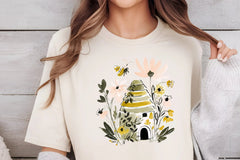 Charming Honey Bee Garden Clipart Bundle - CraftNest - Digital Crafting and Art