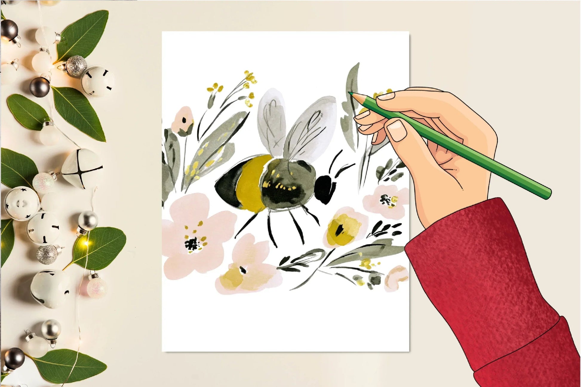 Charming Honey Bee Garden Clipart Bundle - CraftNest - Digital Crafting and Art