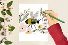 Charming Honey Bee Garden Clipart Bundle - CraftNest - Digital Crafting and Art