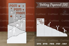 Cheer Mom Folding Papercut Clipart Bundle - CraftNest - Digital Crafting and Art