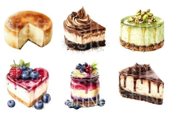 Cheesecake Clipart Bundle - CraftNest - Digital Crafting and Art