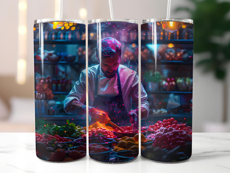 Chef Profession 3 Tumbler Wrap - CraftNest - Digital Crafting and Art
