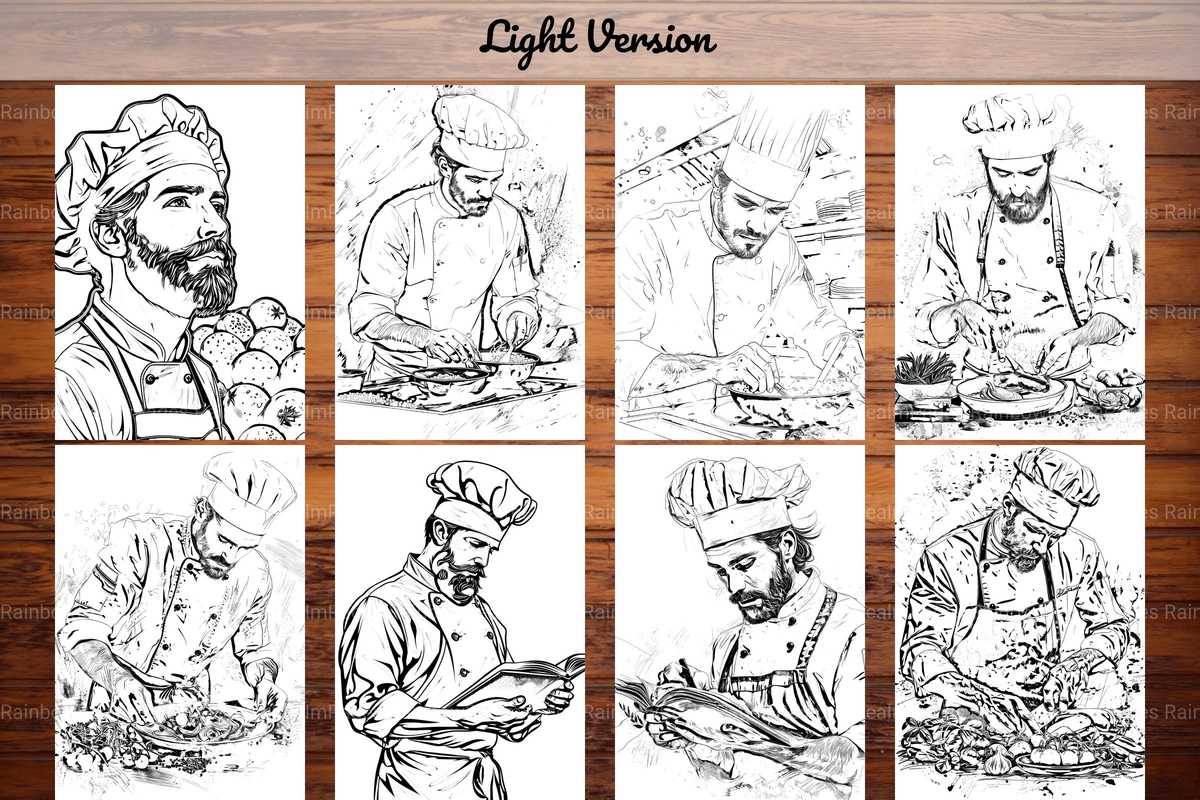 Chef Coloring Books - CraftNest - Digital Crafting and Art