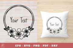 Cherry Blossom Flowers Monogram Clipart Bundle - CraftNest - Digital Crafting and Art