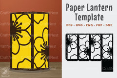 Cherry Blossom Papercut Lantern Template Bundle - CraftNest - Digital Crafting and Art