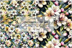Cherry Blossoms - Floral - CraftNest - Digital Crafting and Art