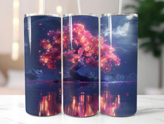 Cherry Blossoms Flowers Tumbler Wrap - CraftNest - Digital Crafting and Art