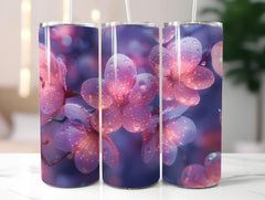 Cherry Blossoms Flowers Tumbler Wrap - CraftNest - Digital Crafting and Art
