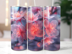 Cherry Blossoms Flowers Tumbler Wrap - CraftNest - Digital Crafting and Art