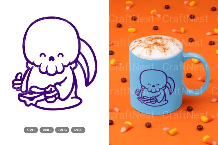 Chibi Grim Reaper Halloween SVG Bundle - CraftNest - Digital Crafting and Art