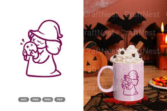Chibi Witch Halloween SVG Bundle - CraftNest - Digital Crafting and Art