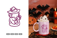 Chibi Witch Halloween SVG Bundle - CraftNest - Digital Crafting and Art