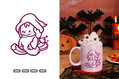 Chibi Witch Halloween SVG Bundle - CraftNest - Digital Crafting and Art