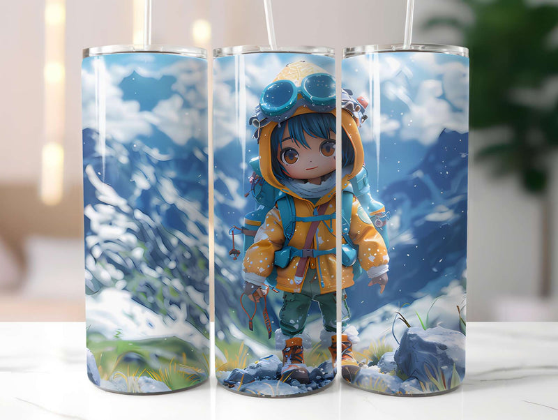 Chibi Summer 5 Tumbler Wrap - CraftNest - Digital Crafting and Art