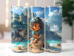 Chibi Summer 4 Tumbler Wrap - CraftNest - Digital Crafting and Art