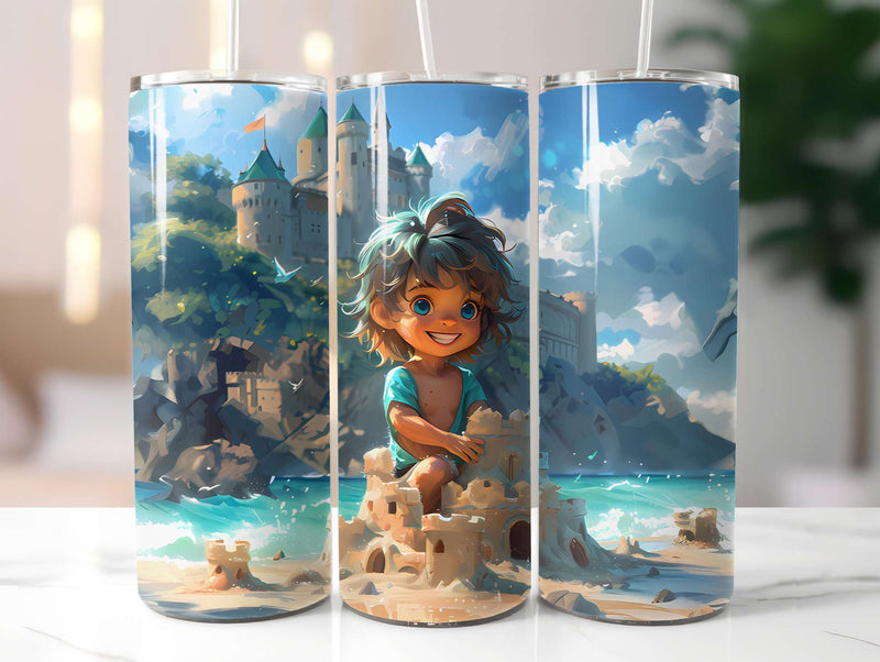 Chibi Summer 4 Tumbler Wrap - CraftNest - Digital Crafting and Art